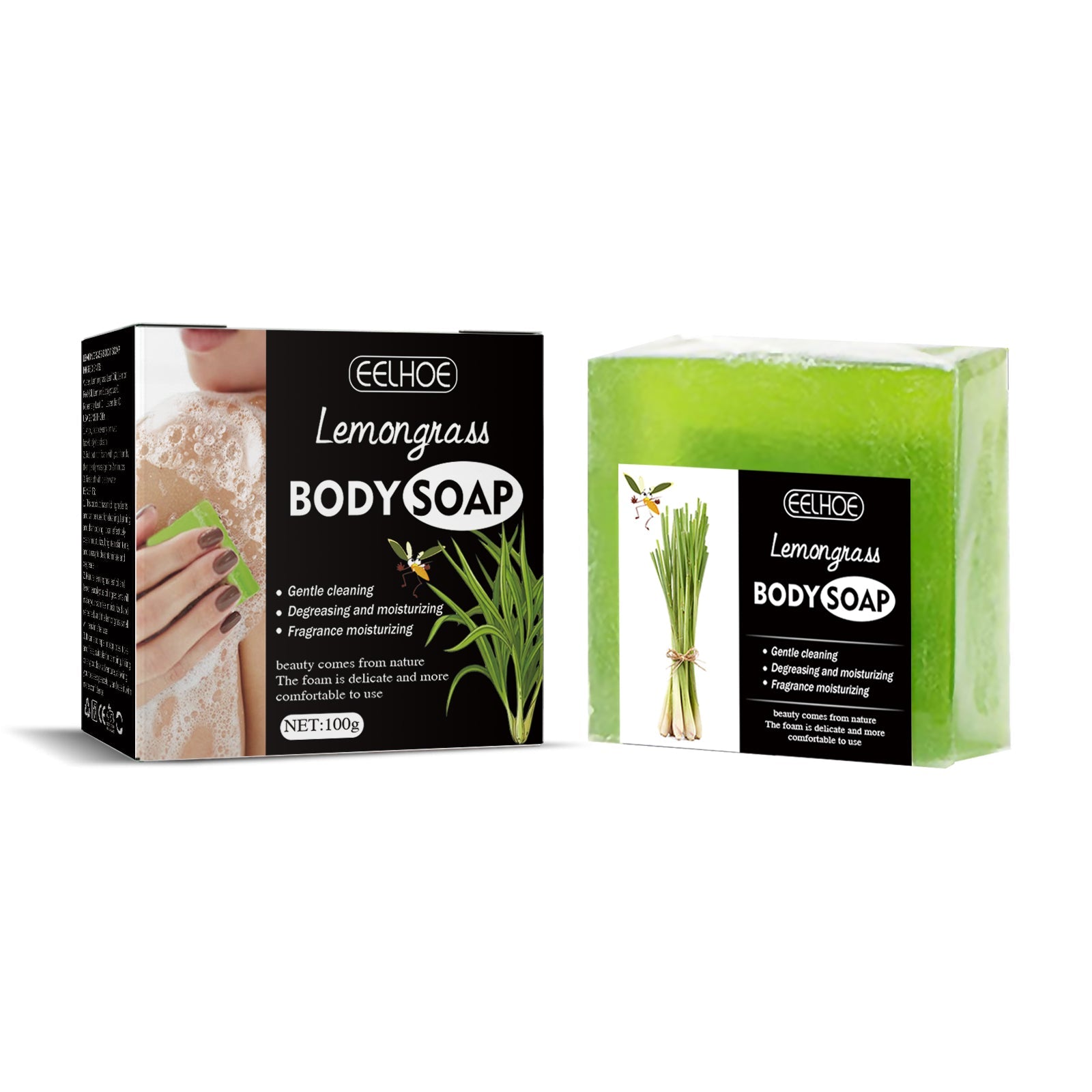 Brightening Hydrating Cleansing Soap, Easy Stain and Oil Removal, Refreshing Skin ,100g