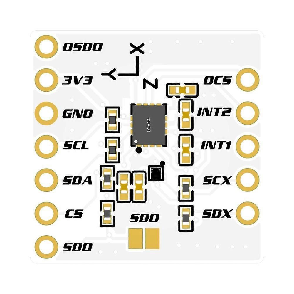LSM6DSV + QMC6309 Module, Made for SlimeVR Trackers and for Smol Slime Trackers, Replacement ICM-45686 + QMC6309 Module