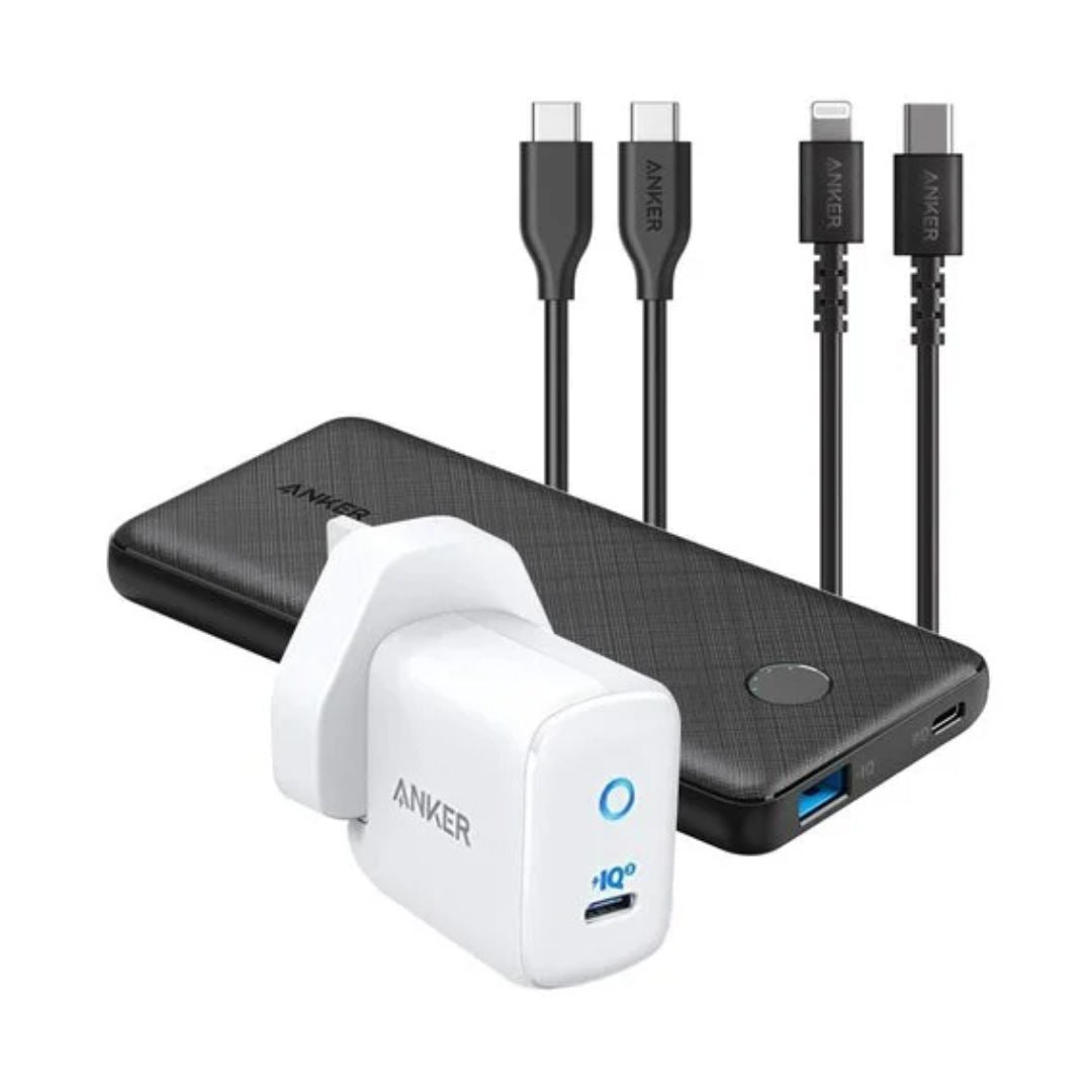 Anker PD Pro Box 4-in-1 Charger 10000mAh Power Bank with Built-in AC Plug & USB-C PD Fast Charging