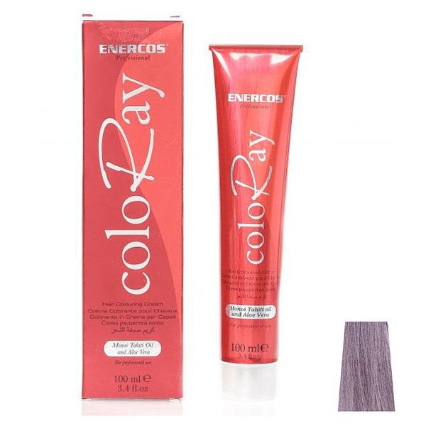 Enercos Professional Coloray Hair Color With Manoi Tahiti Oil and Aloe Vera, 100ml