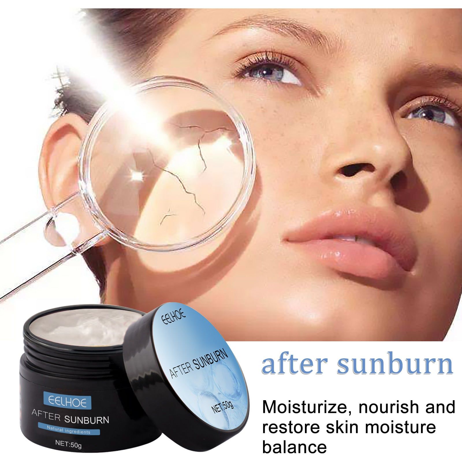 After Sun Repair Cream, Hydrating Moisturizer for Skin, Post Sun Recovery ,50g