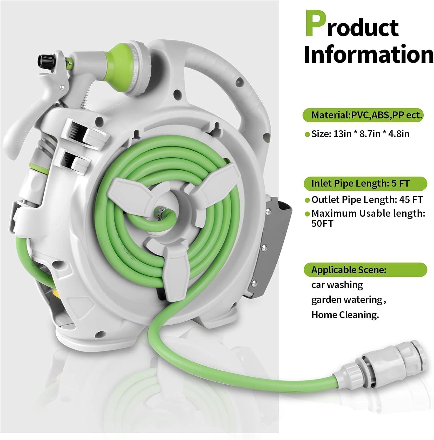 Mini Retractable Garden Hose Reel Simple Home Hose Reel