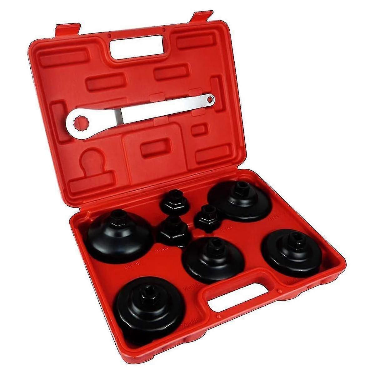 9pc Oil Filter Cap Wrench Socket Tool Kit