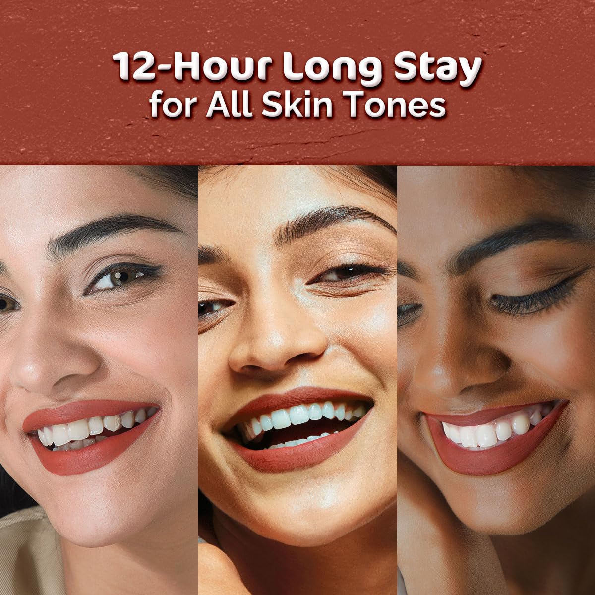 Mamaearth Moisture Matte Long Stay Lipstick 16 Hazelnut Brown 2g