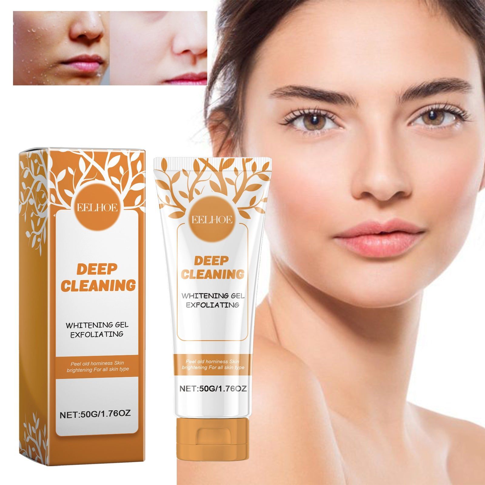 Deep Cleaning Exfoliating Gel for Bright, Smooth, and Radiant Skin, Nourish and Refresh ,50g