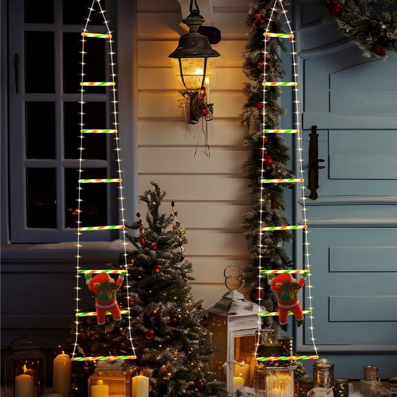 LED Christmas Lights Outdoor Christmas Decorations Ladder Lights