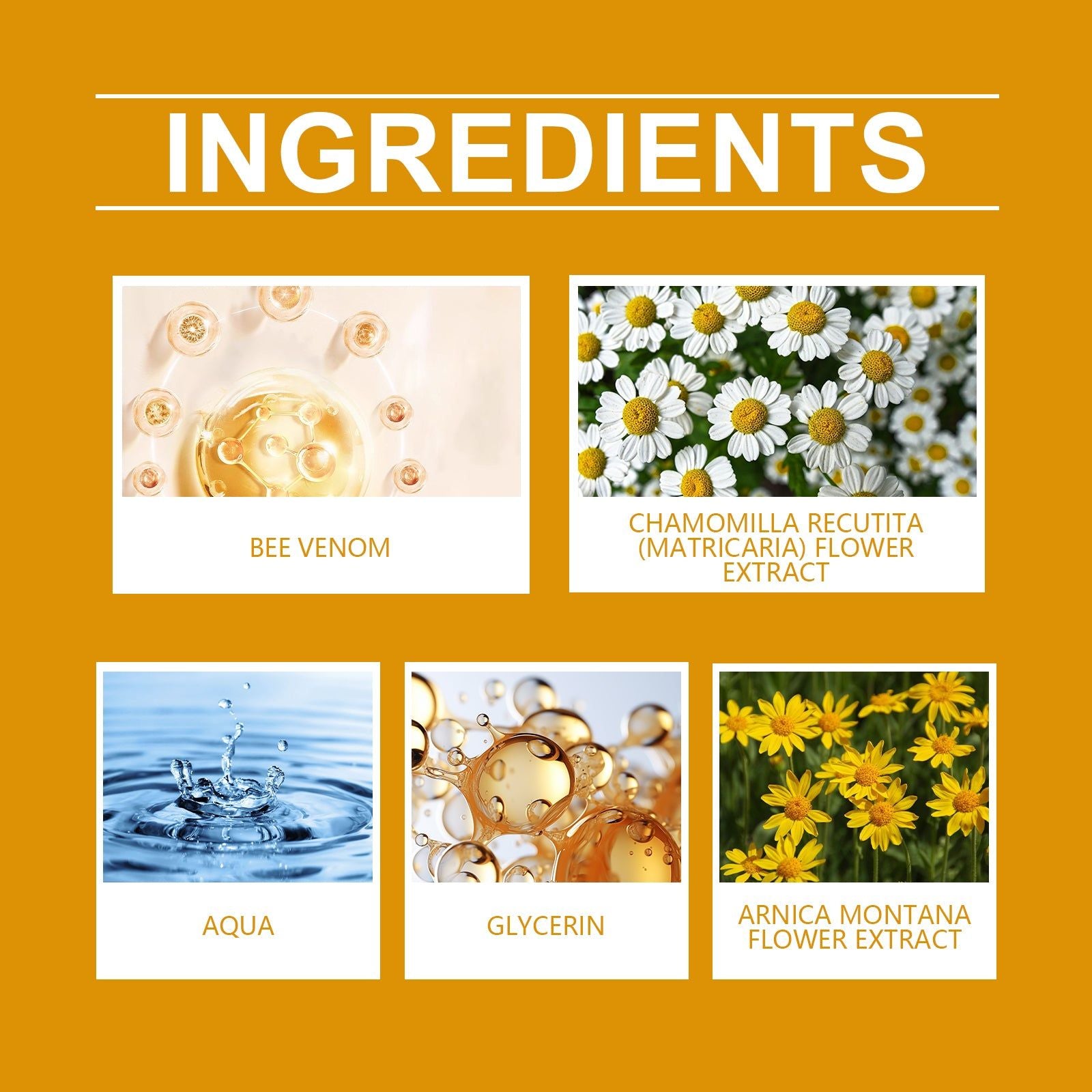Bee Venom Body Care Cream, Skin Smoothing, Natural Skin Repair, Gentle Cleansing ,30g