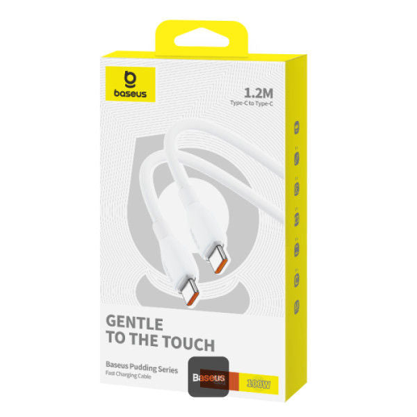 Baseus Pudding Series Fast Charging Cable Type-C to Type-C 100W, 1.2M