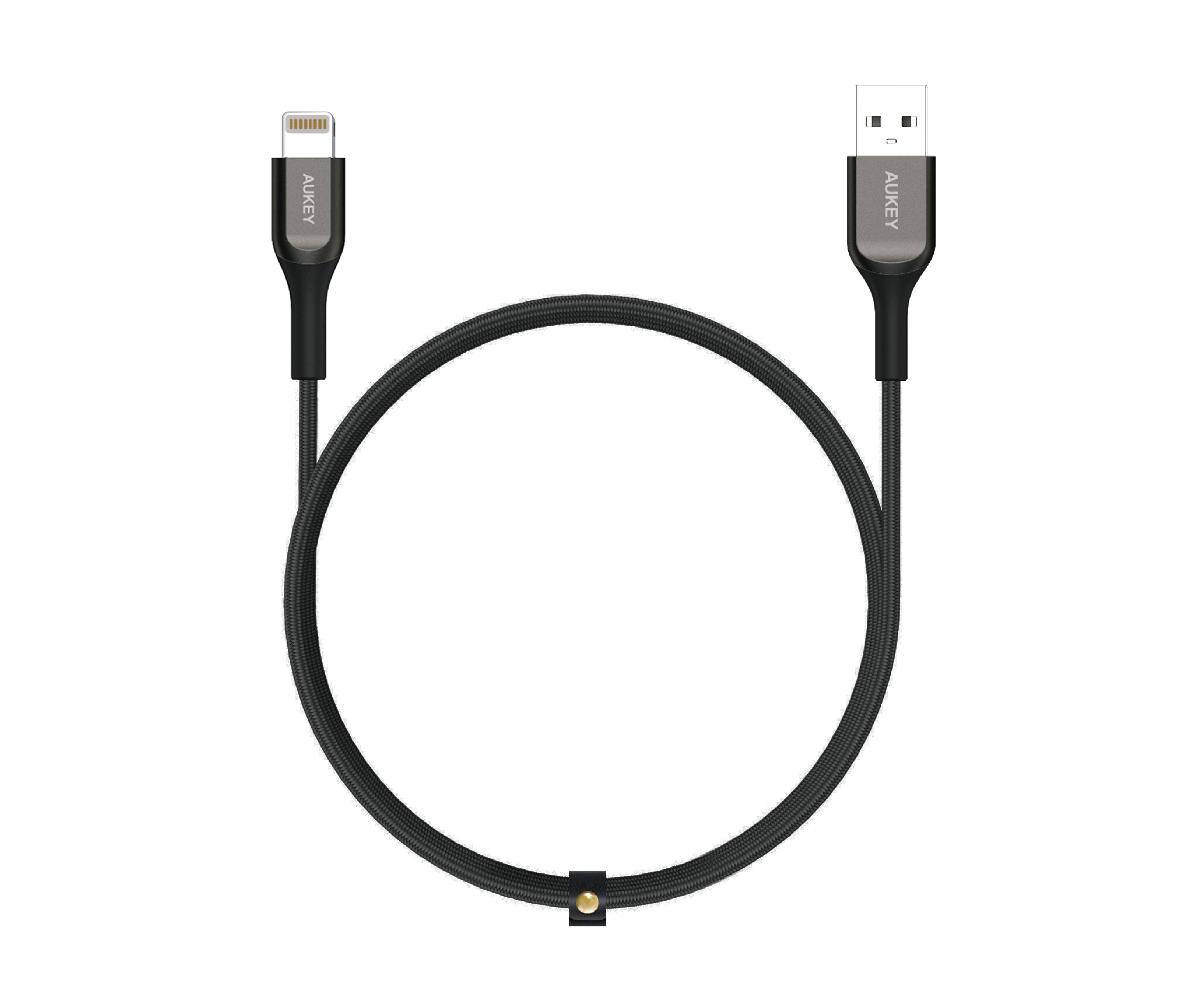 Aukey CB-AKL1 MFi Lightning Sync & Charge Kevlar Cable 1.2m - Black