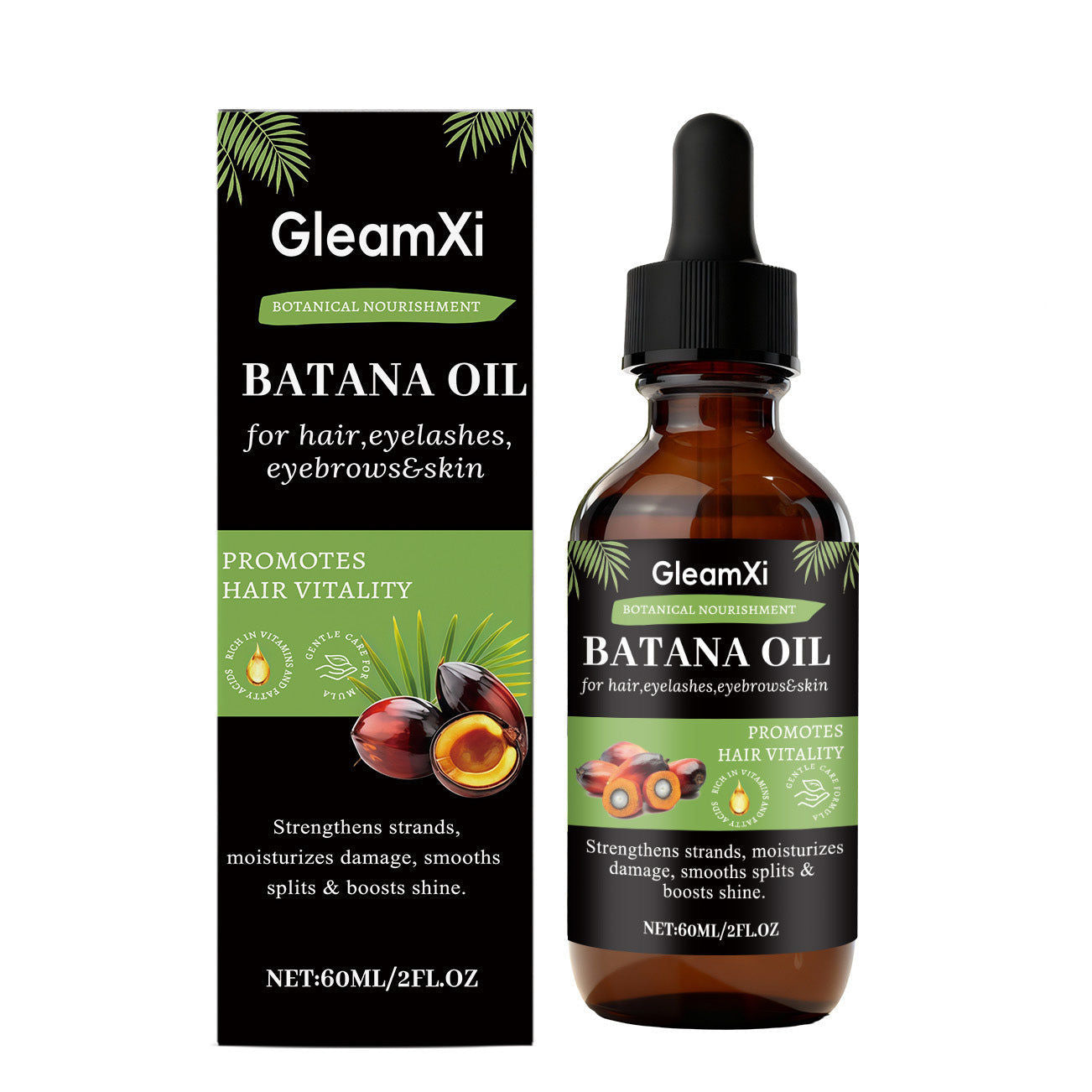 Batana Hair Care Oil, Nourishing, Volumizing, Moisturizing, Natural Hair Care Solution ,60ml