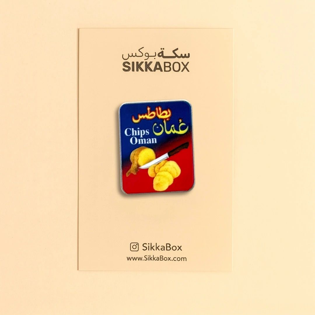 Oman Chips Metal Sticker