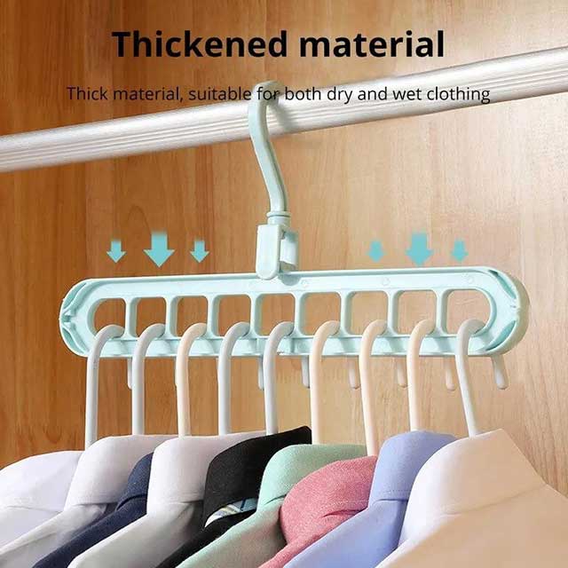 Multifunctional Foldable Hanger Storage Rack - Space-Saving Clothes Organizer for Home & Travel