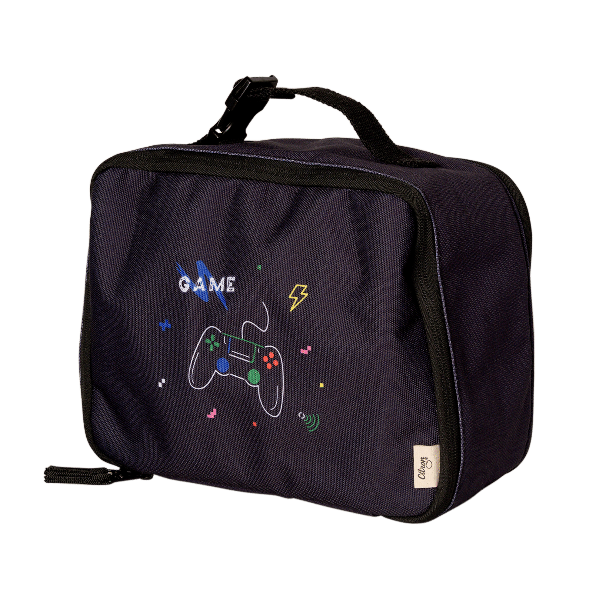 Citron Insulated Square Lunch Bag - Gaming