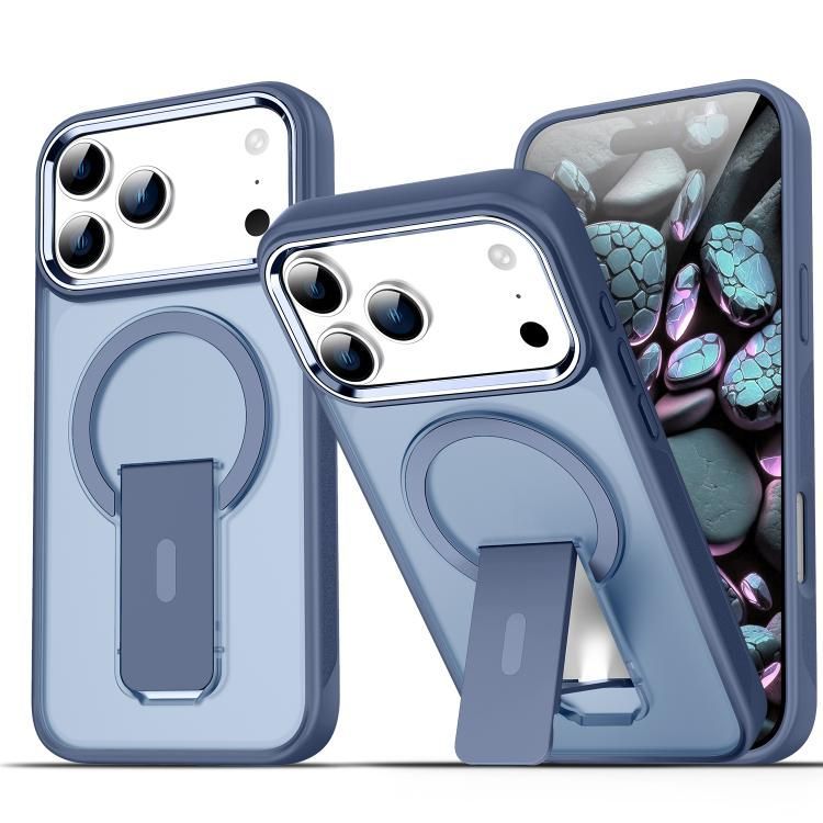 For iPhone 18 Pro Max / iPhone 17 Pro Max Acrylic Hybrid TPU MagSafe Holder Phone Case