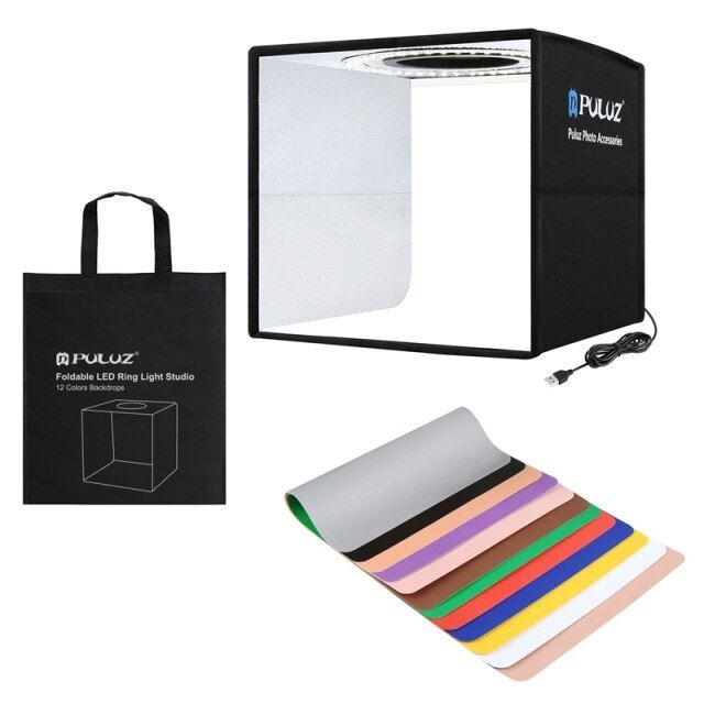 Hungry with 12 colors backdrops folding portable photo lighting studio tent box