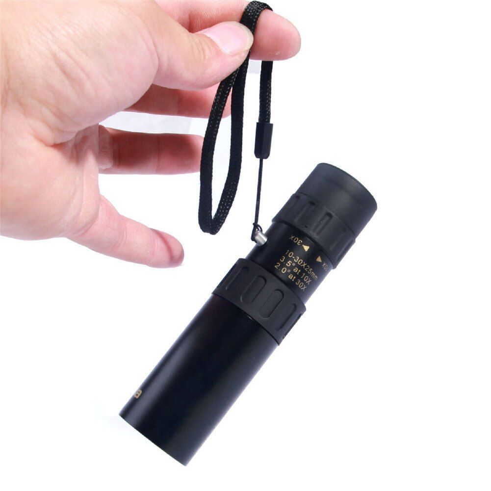 Monocular Telescope Pocket Optical Hunting Prism 10-30x25 Zoom Telescopes For Travel