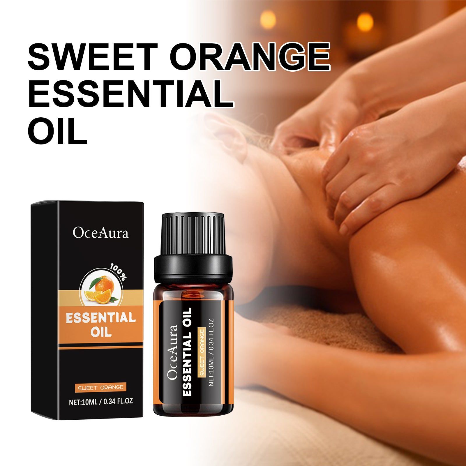 Sweet Orange Body Care Oil, Moisturizing, Firming, Skin Whitening, Aromatherapy ,10ml/box