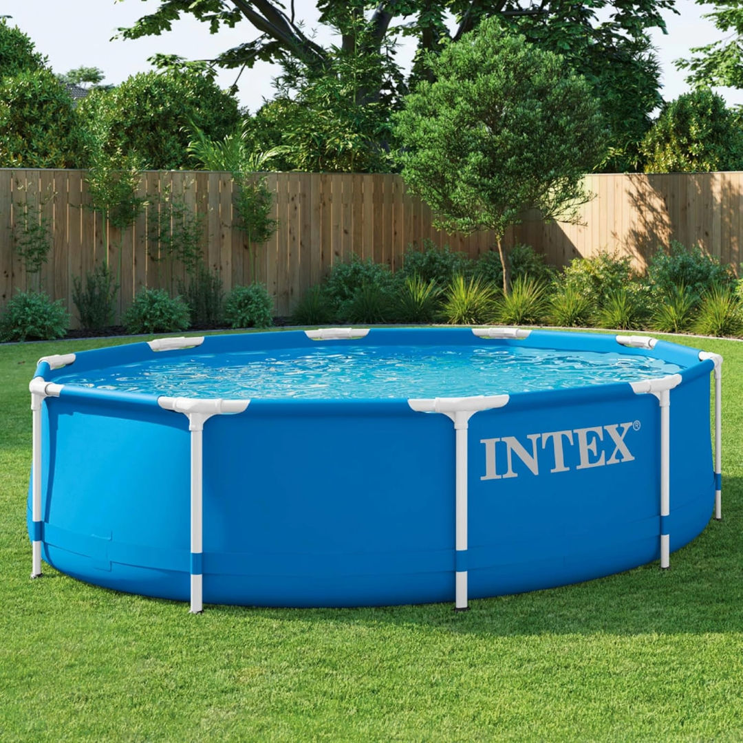 Intex 10-FT Family Size Metal Frame Pool, 3.05m×76cm