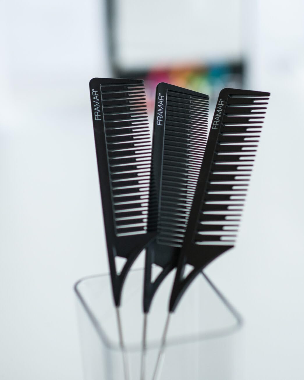 Framar Dream Weaver Comb Set, Black, Pack of 3