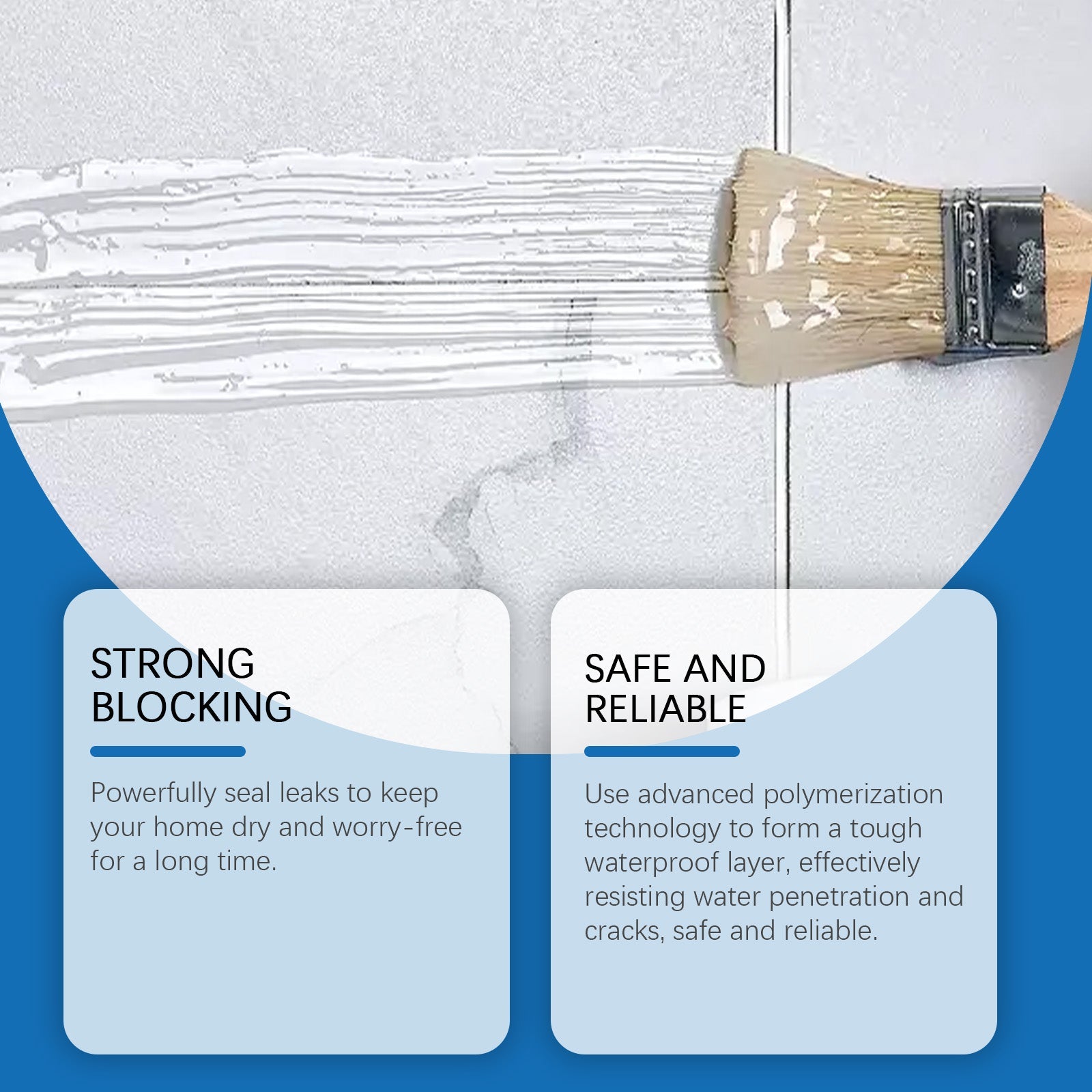 Premium Waterproof Leak Repair Coating, Exterior Wall Bathroom Floor Sealant ,1 set