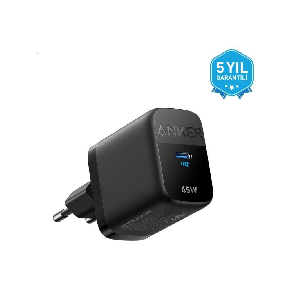 Anker 313 Samsung 45W USB-C Charger with PPS Support - iPhone/Android/Macbook Compatible Type-C Fast Charging Adapter - A2643