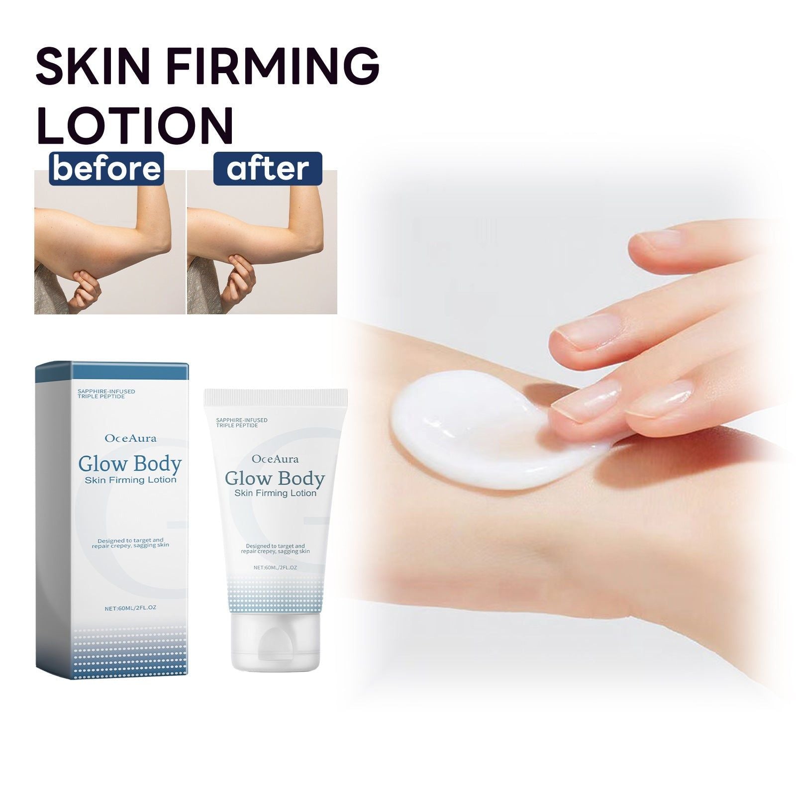 Body Lotion Moisturizer for Smooth, Firm, and Youthful Skin, Hydrating, Anti-Aging ,60ml