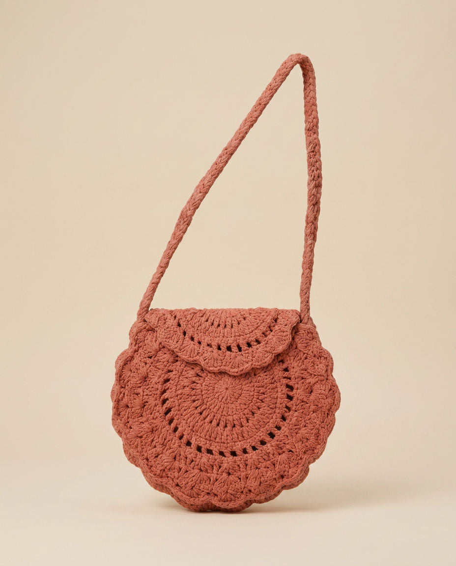 Hush and Stitch Light Brown Mini Boho Bag