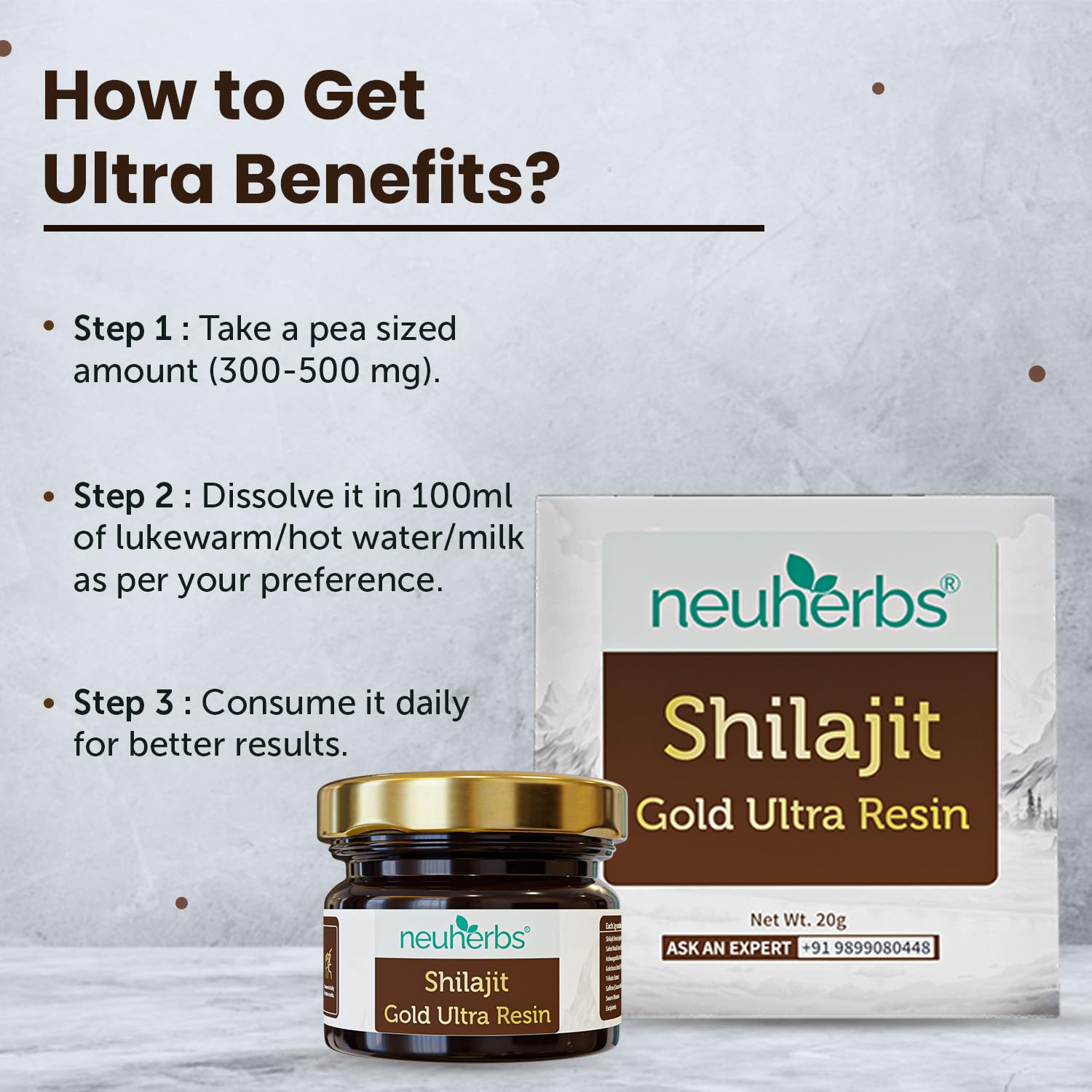 Neuherbs Shilajit Gold Ultra Resin - 20g
