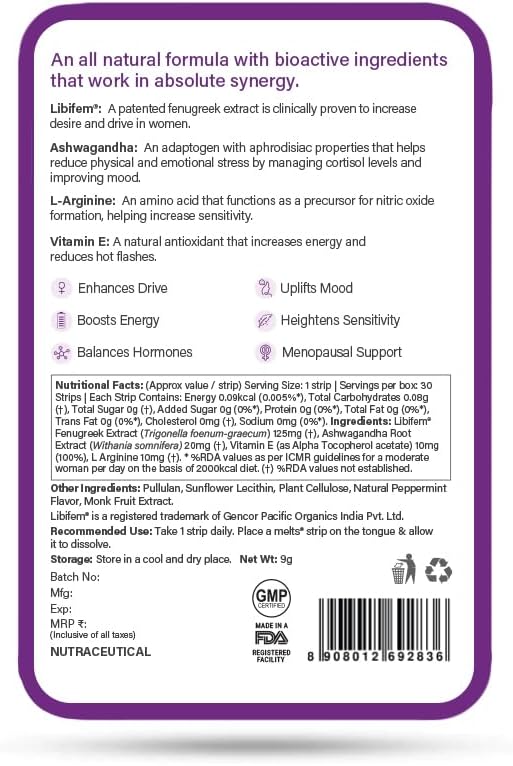 Wellbeing Nutrition melts Her Desire 30 Oral Strips