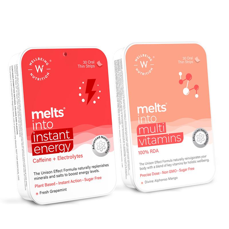Wellbeing Nutritions Melts Instant Energy +Multivitamin