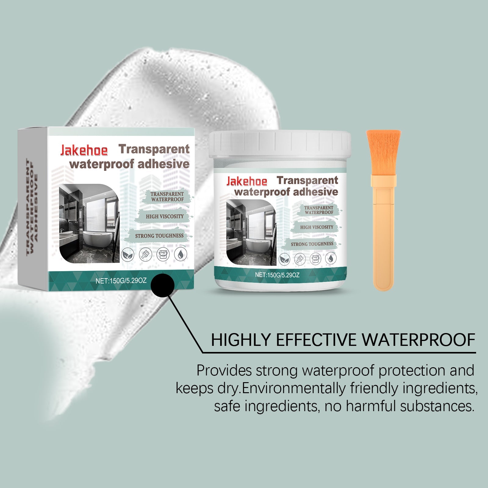 Premium Waterproof Sealant, Multi-Functional Transparent Adhesive for Home, Outdoor, Leak Proof, Wear-Resistant ,1 set