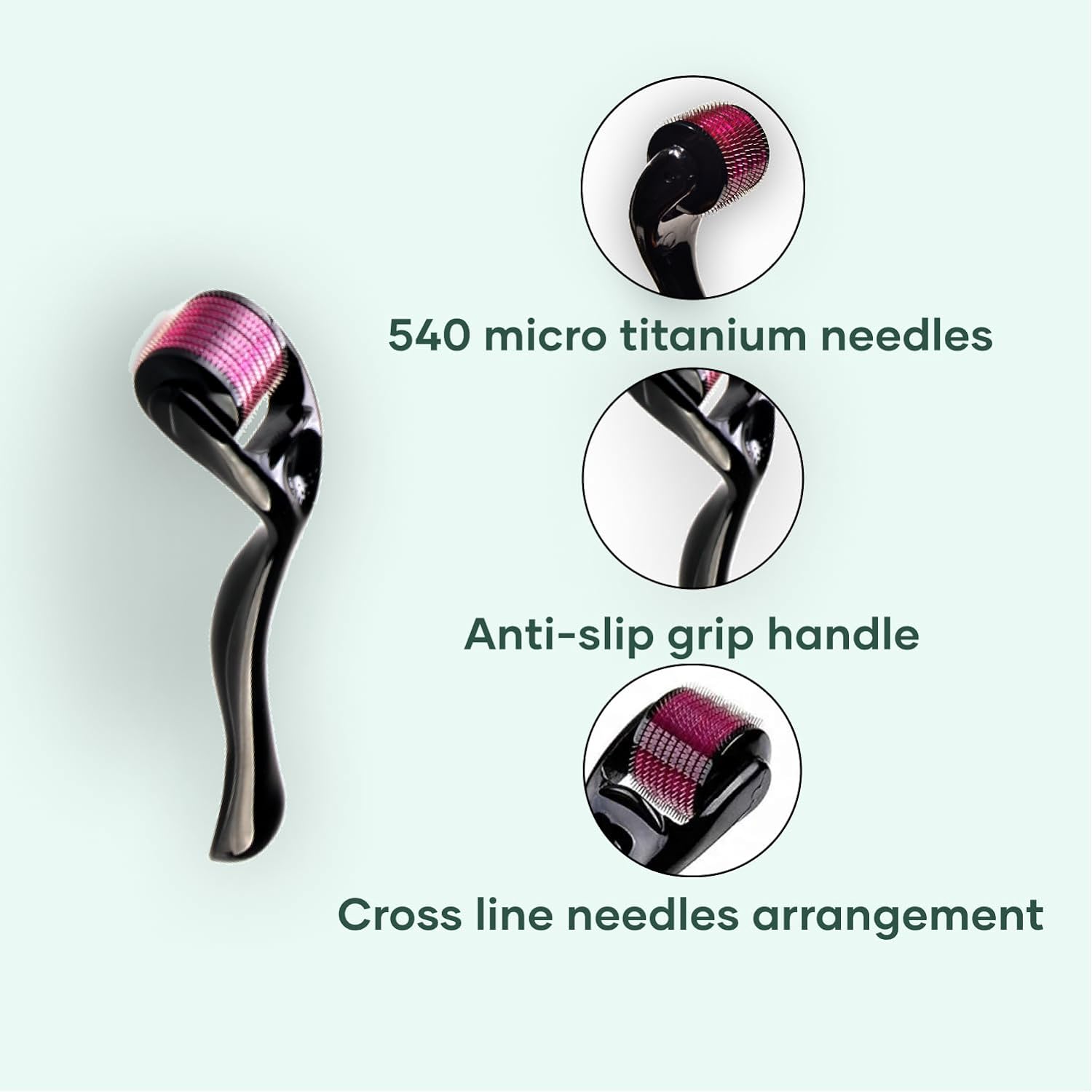 GHC Mars بكرة ديرما فاخرة 540 إبرة تيتانيوم 0.5 مم