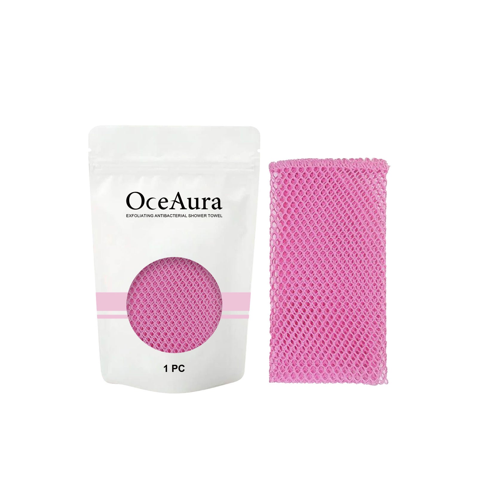 Carbon Fiber Body Cleansing Towel, Exfoliating, Gentle for Sensitive Skin ,1pcs