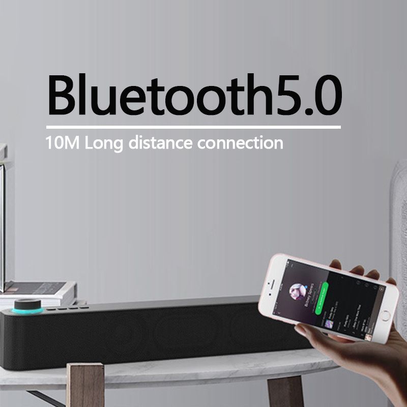 Bluetooth Speaker Wireless Audio Desktop Sound Bar For TV Pc Home Theater