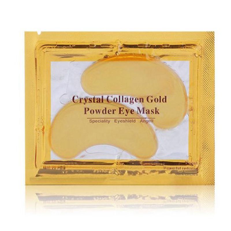 50 Pair Collagen Eye Mask Gold Powder Eye Patch Anti Wrinkle Moisturizing Under Eyes Pads