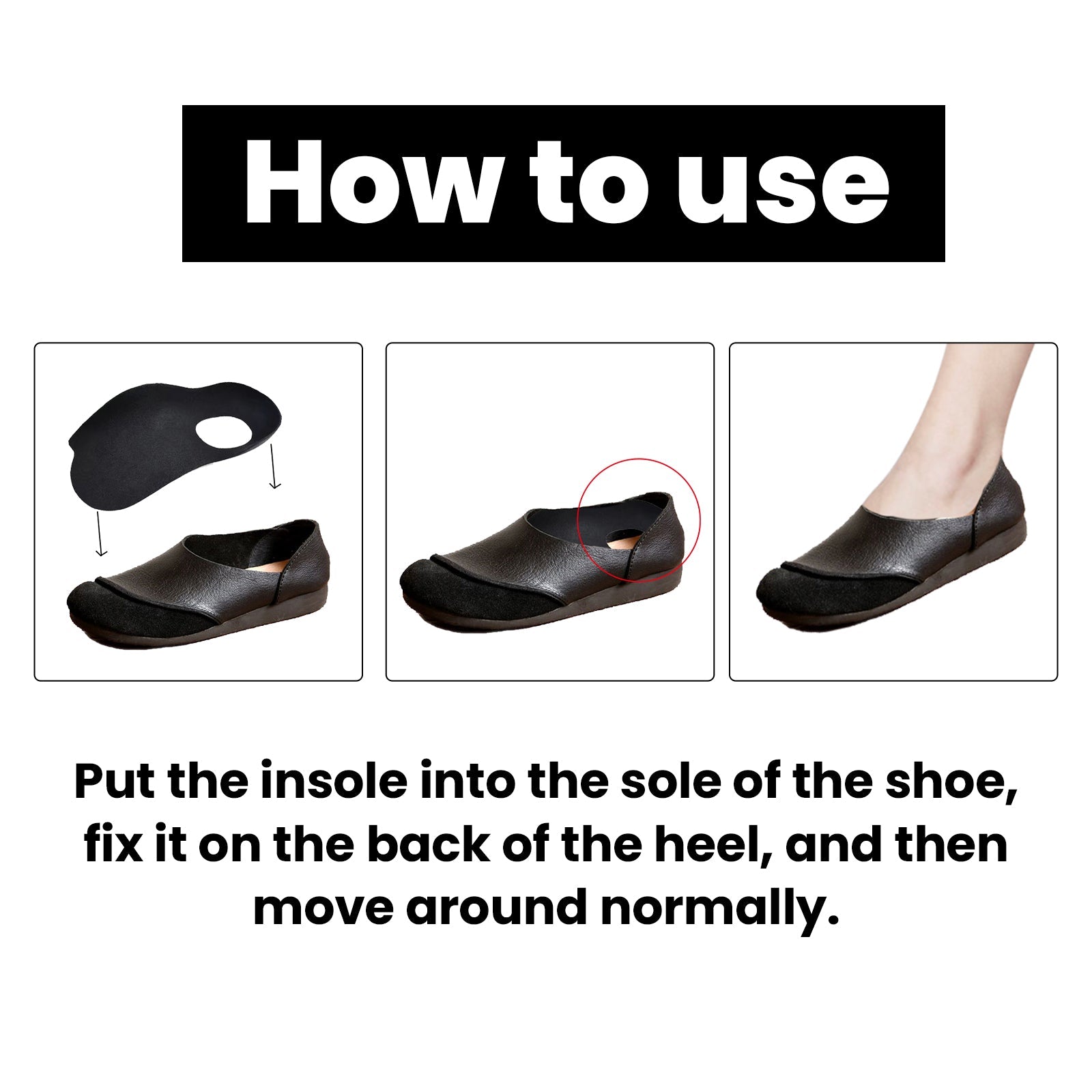 Insoles, Arch Support for Flat Feet, Posture Correction, Non-Slip, Foot Care ,1 pair