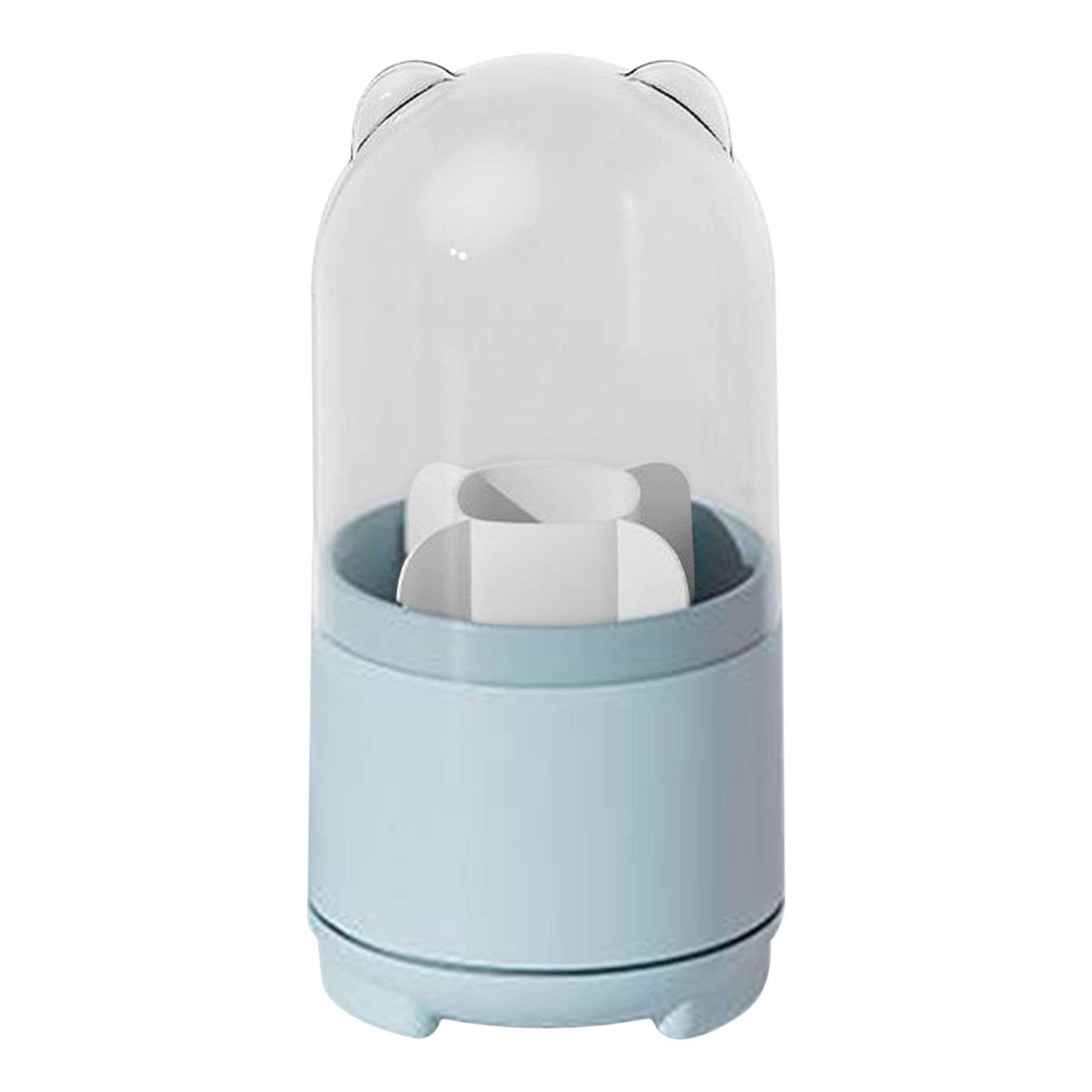 Makeup Brush Holder Dustproof Rotating Brush Organizer Pen Storage Box