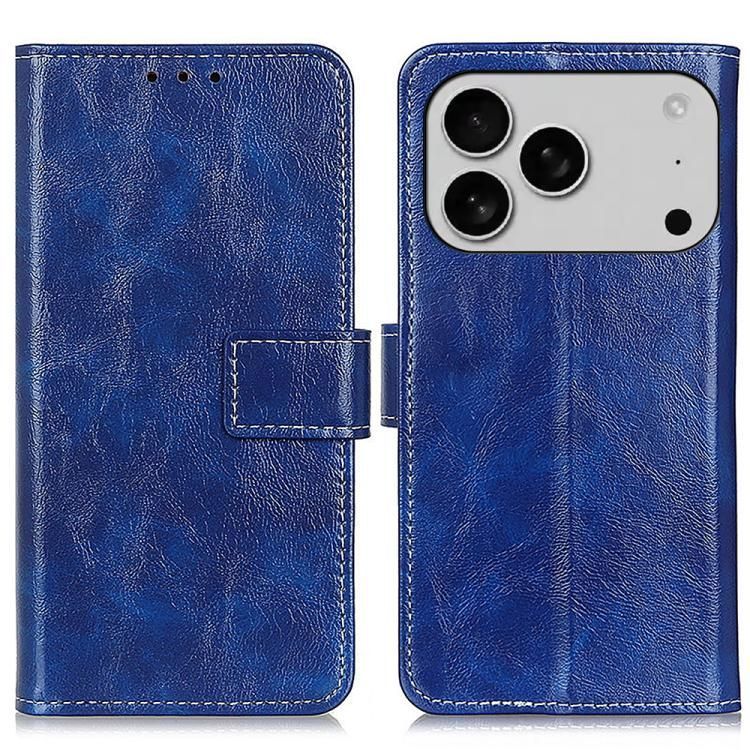 For iPhone 18 Pro Max / iPhone 17 Pro Max Retro Crazy Horse Texture Horizontal Flip Leather Phone Case