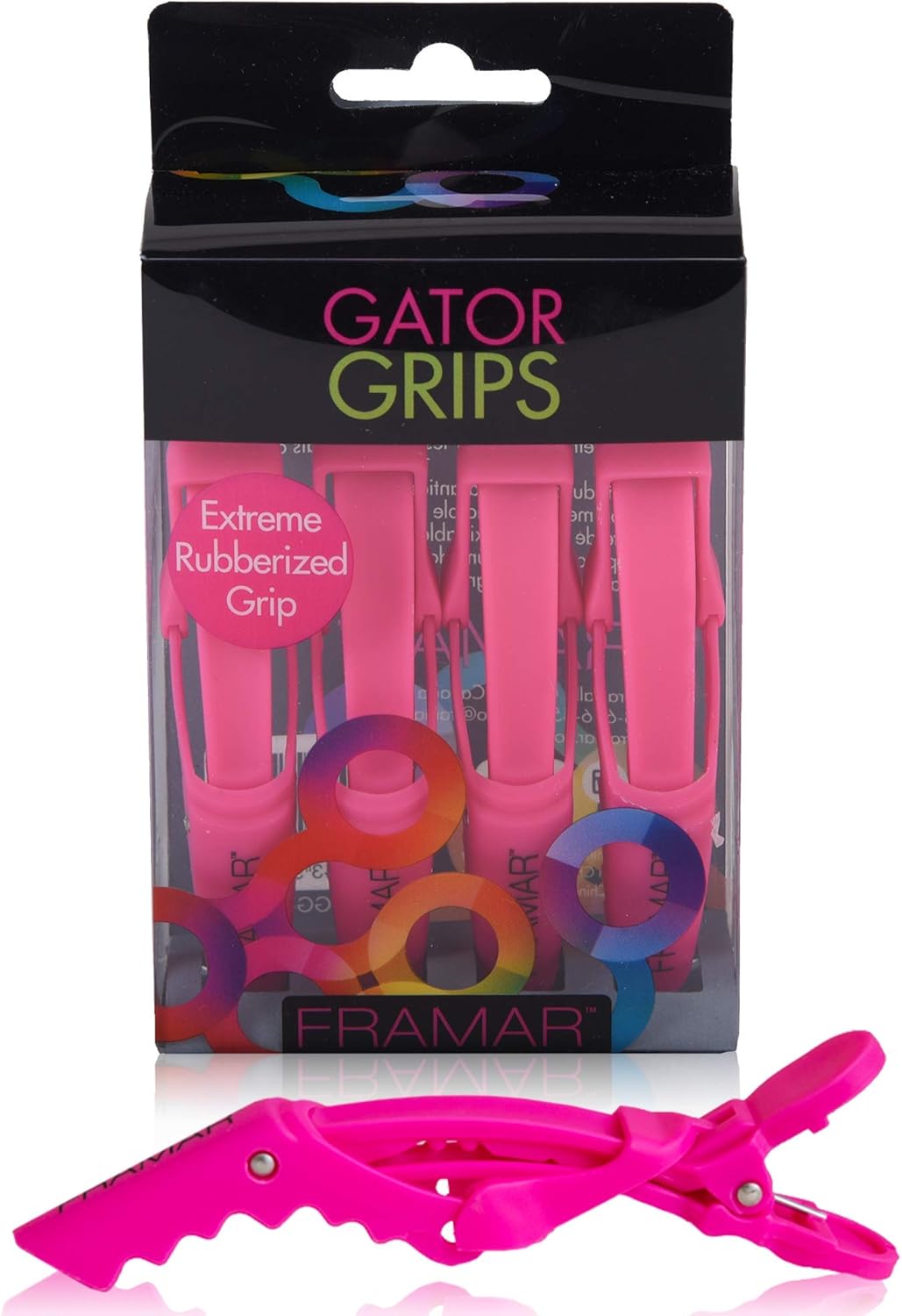 Framar Gator Grips Hair Clips, Pack of 4