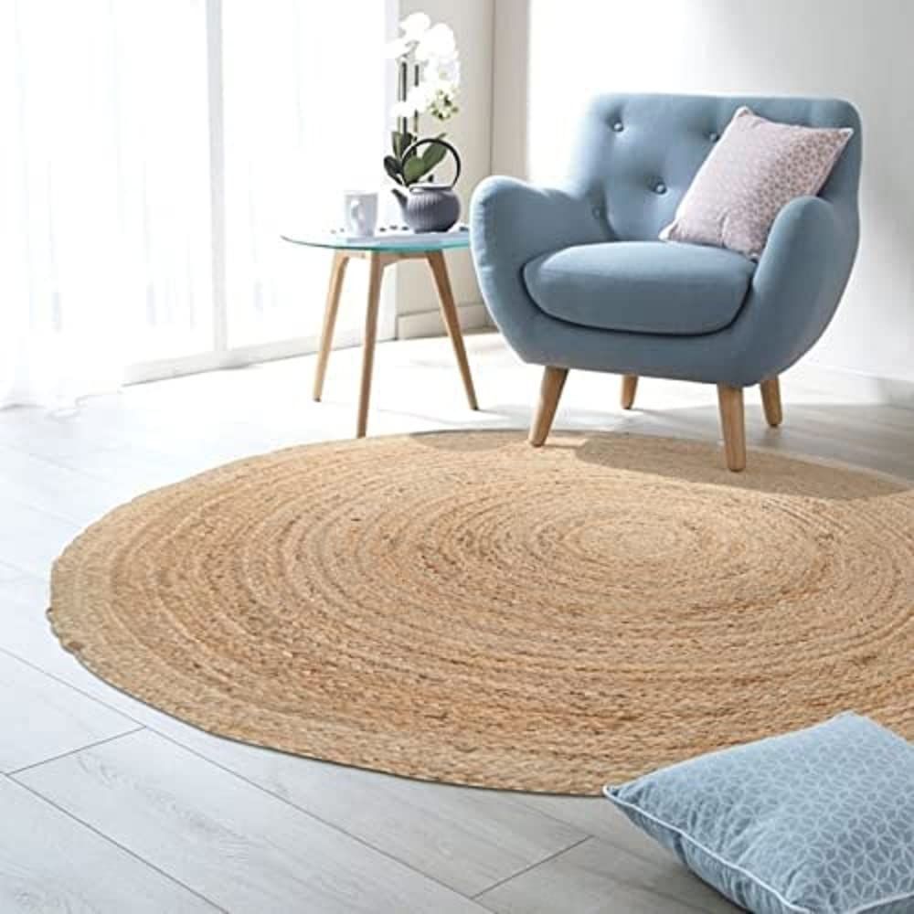 AIESY®- Round Modern Home Handwoven Jute Rug