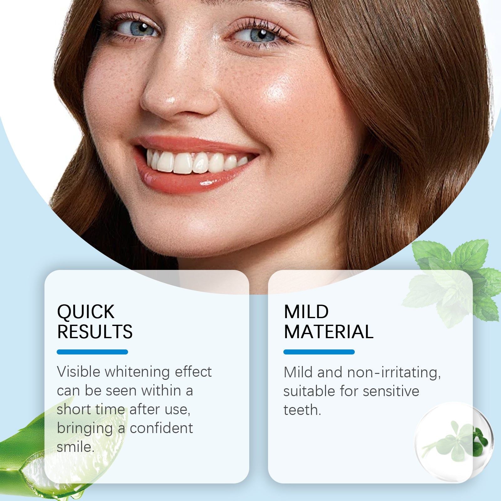 Brighten Your Smile with Gentle Dental Care, Teeth Whitening Strips for Sensitive Teeth ,7pieces