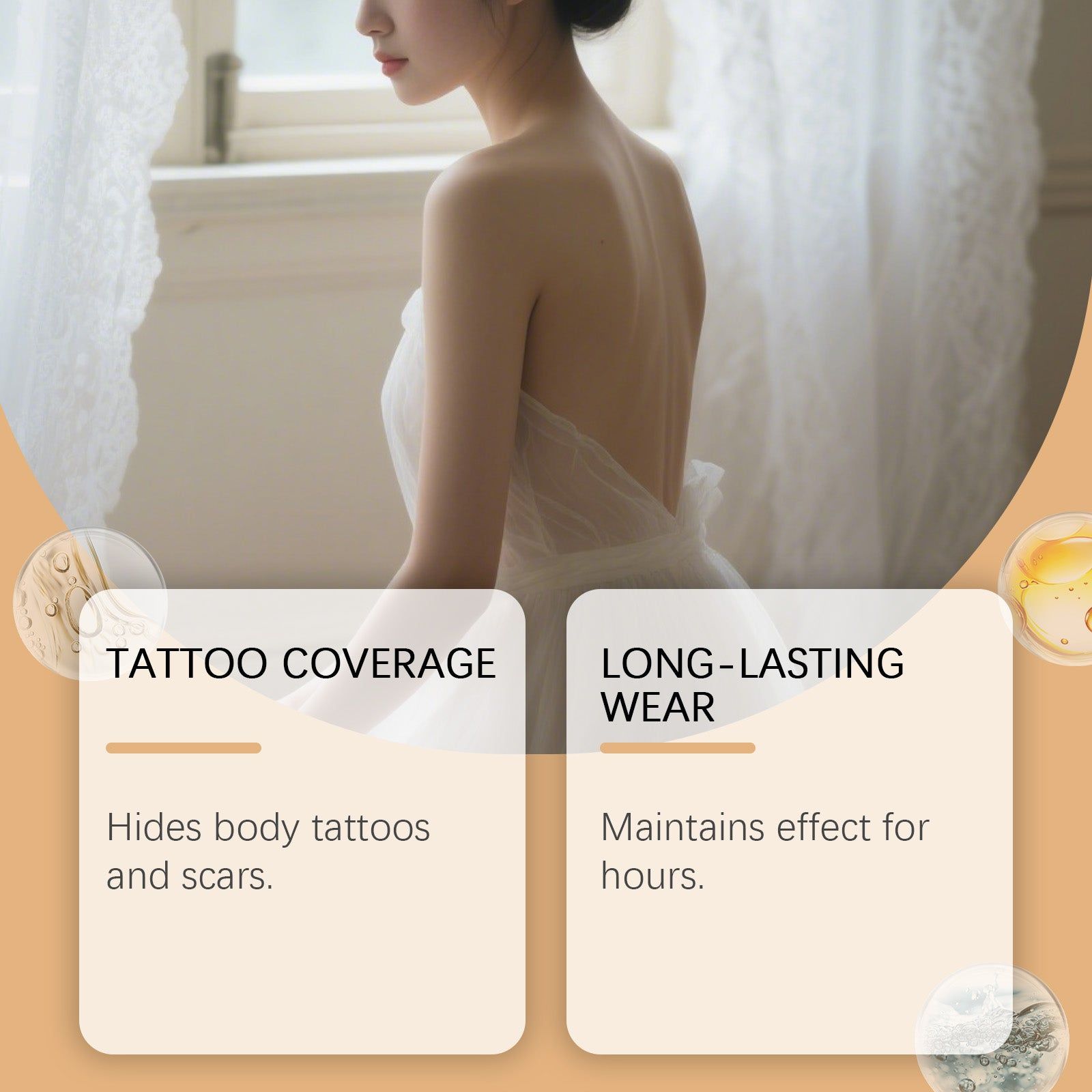 Brown Tattoo Concealer Foundation, Long-Lasting, Natural Makeup Cover for Body Tattoos ,100g