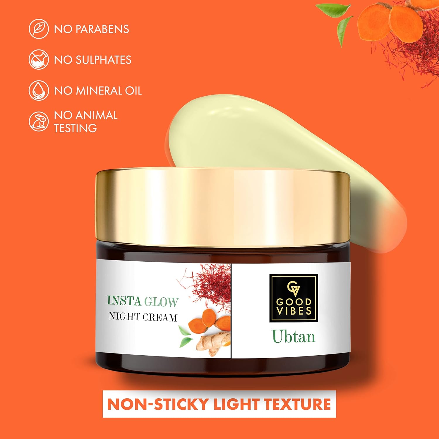Good Vibes Ubtan Insta Glow Night Cream 50 gm