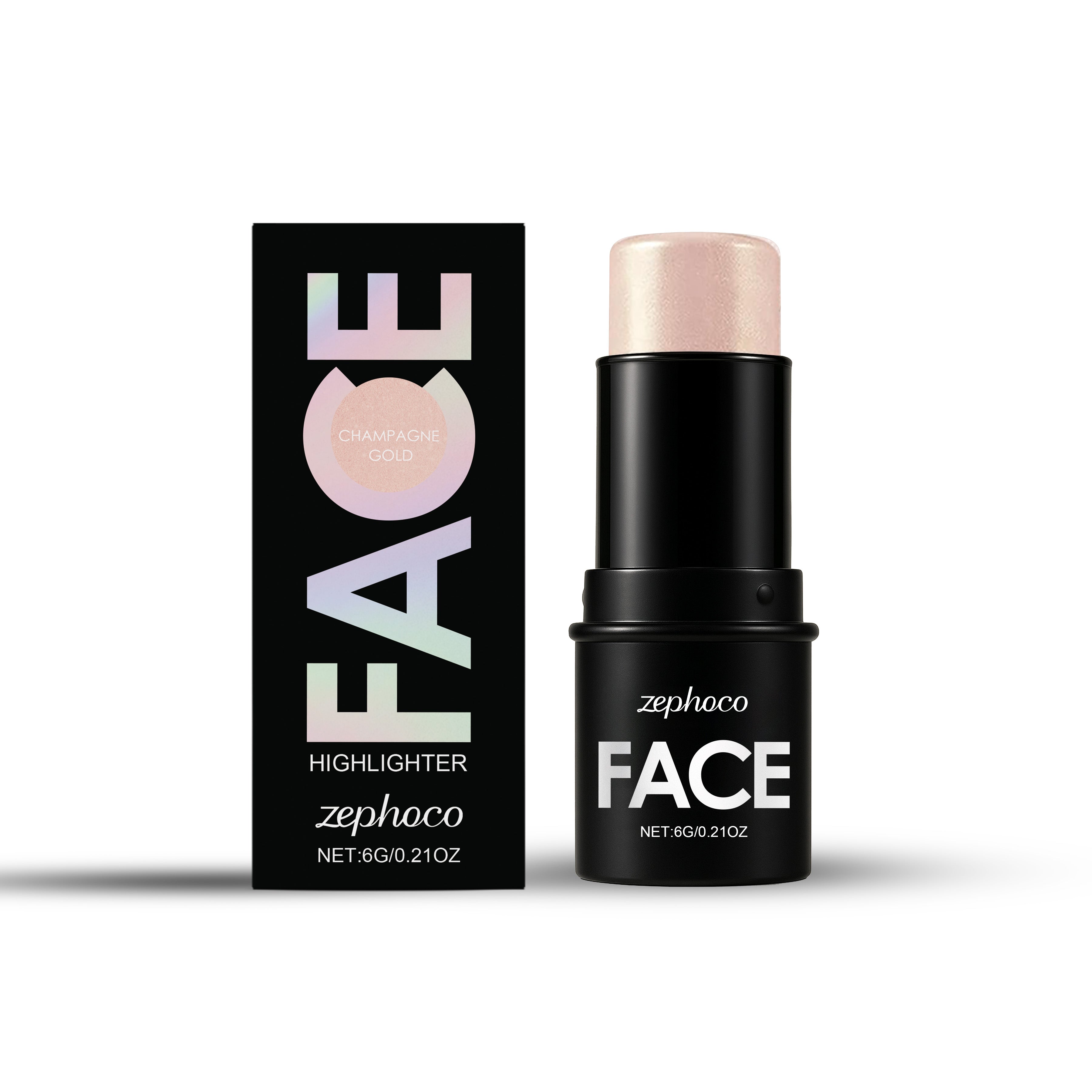 Champagne Gold Highlight Stick, Long-Lasting, Hydrating, Natural Glow, Easy Touch-Up ,6g