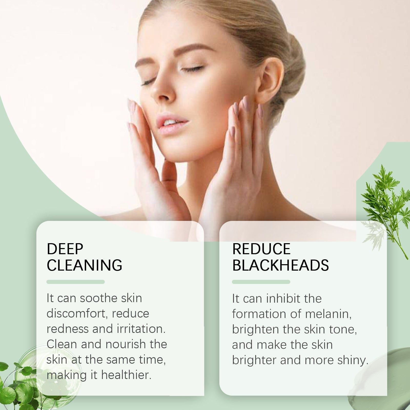 Deep Cleansing Mud Mask for Pores, Blackhead Removal, Brightening, Hydrating, Salicylic Acid ,40g
