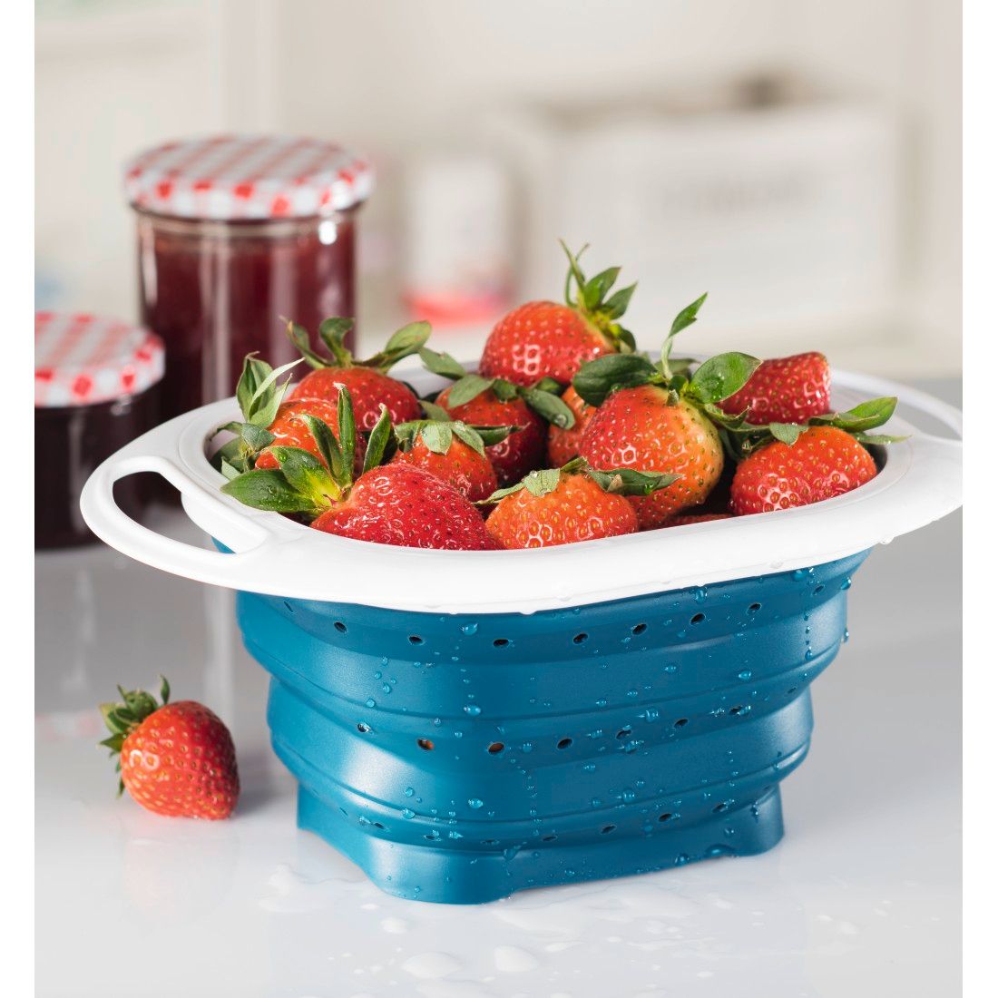 XAVAX 111474 Silicone Kitchen Strainer, foldable