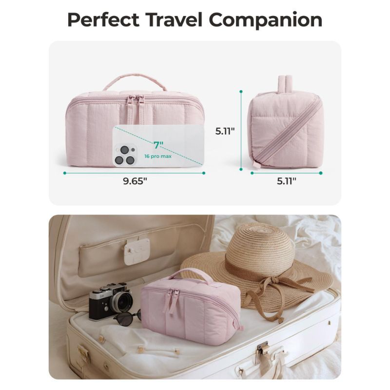 Waterproof Nylon Travel Makeup Bag