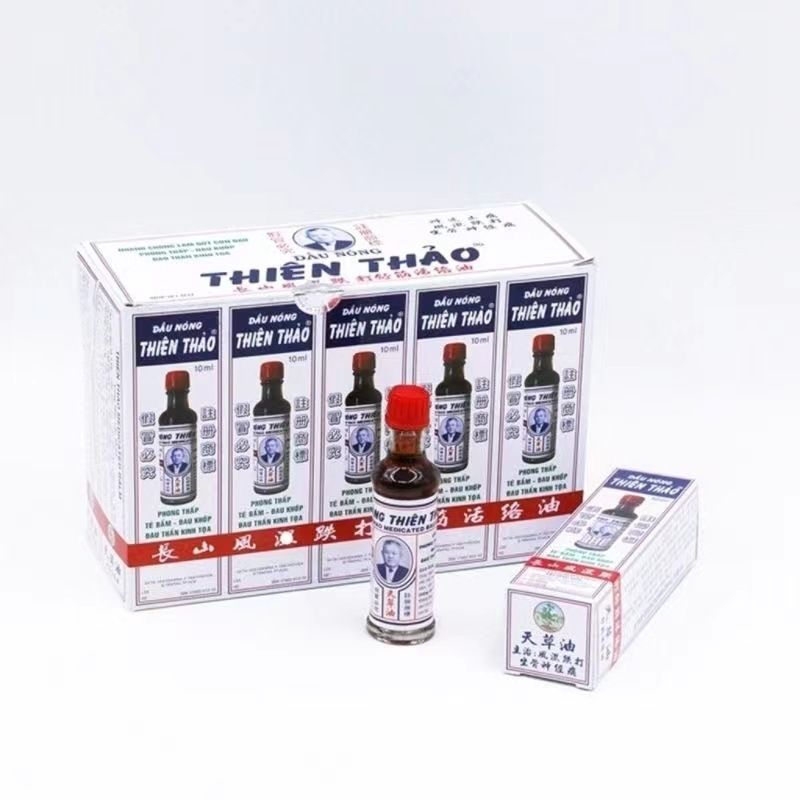 3PCS Thien Thao (Dau Nong) Medicated Oil 10ml - Authentic Vietnamese Herbal Relief Oil