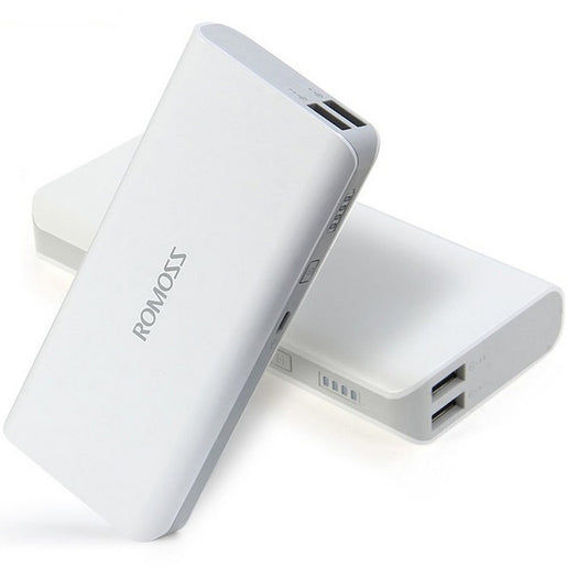 حزمة ROMOSS SOLO4 1+1 8000 mAh Powerbank - أبيض