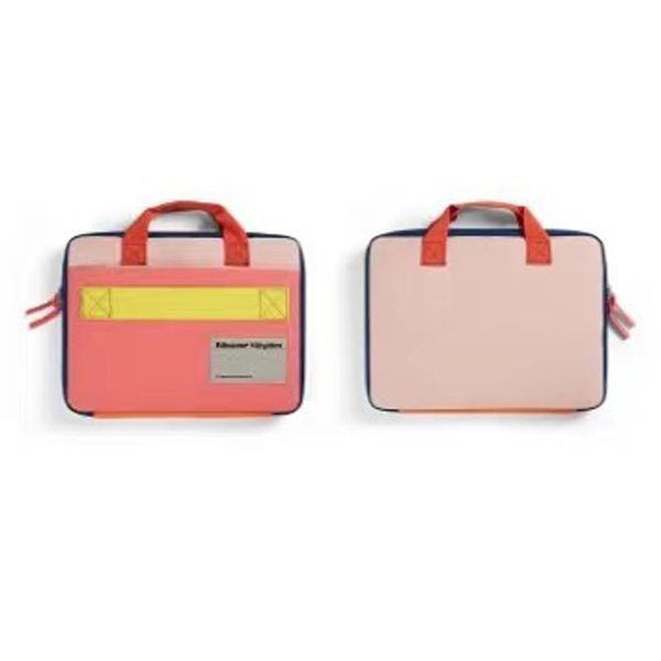 Laptop Sleeve Colorblock Laptop Protective Bag Briefcase For Business Travel
